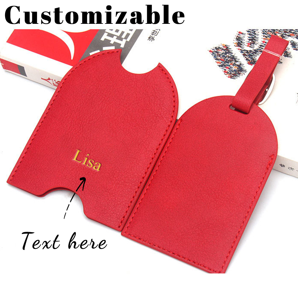 Travel Accessories On Plane - Étiquettes de bagages personnalisées avec nom,