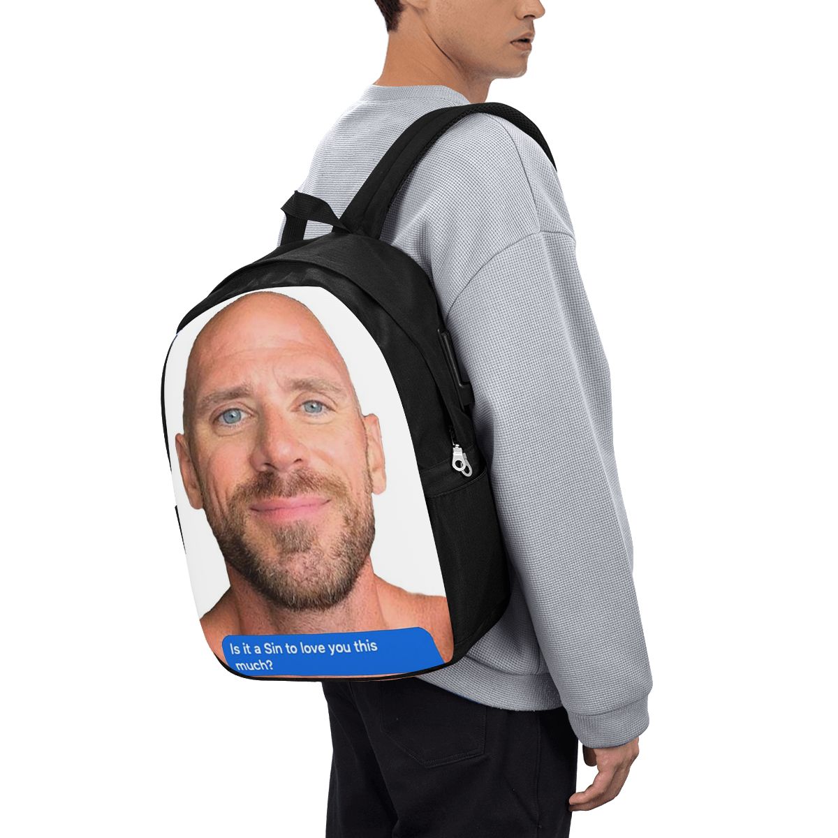 Travel Accessories For Men - Johnny Sins Flirty Text Bubble Sac