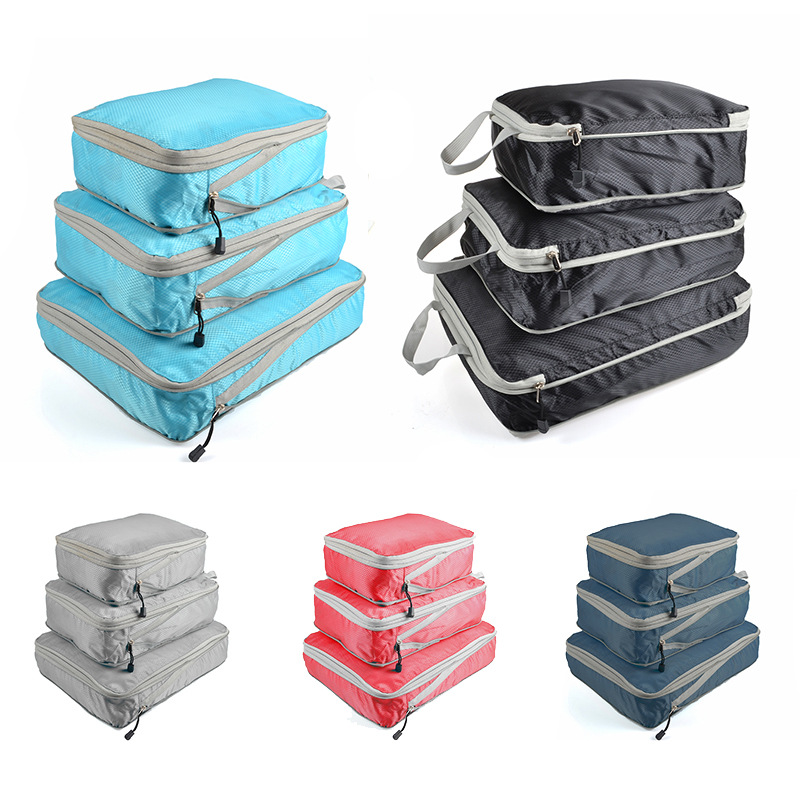 Travel Accessories Organiser - Cubes d'emballage pliables et compressibles, sac