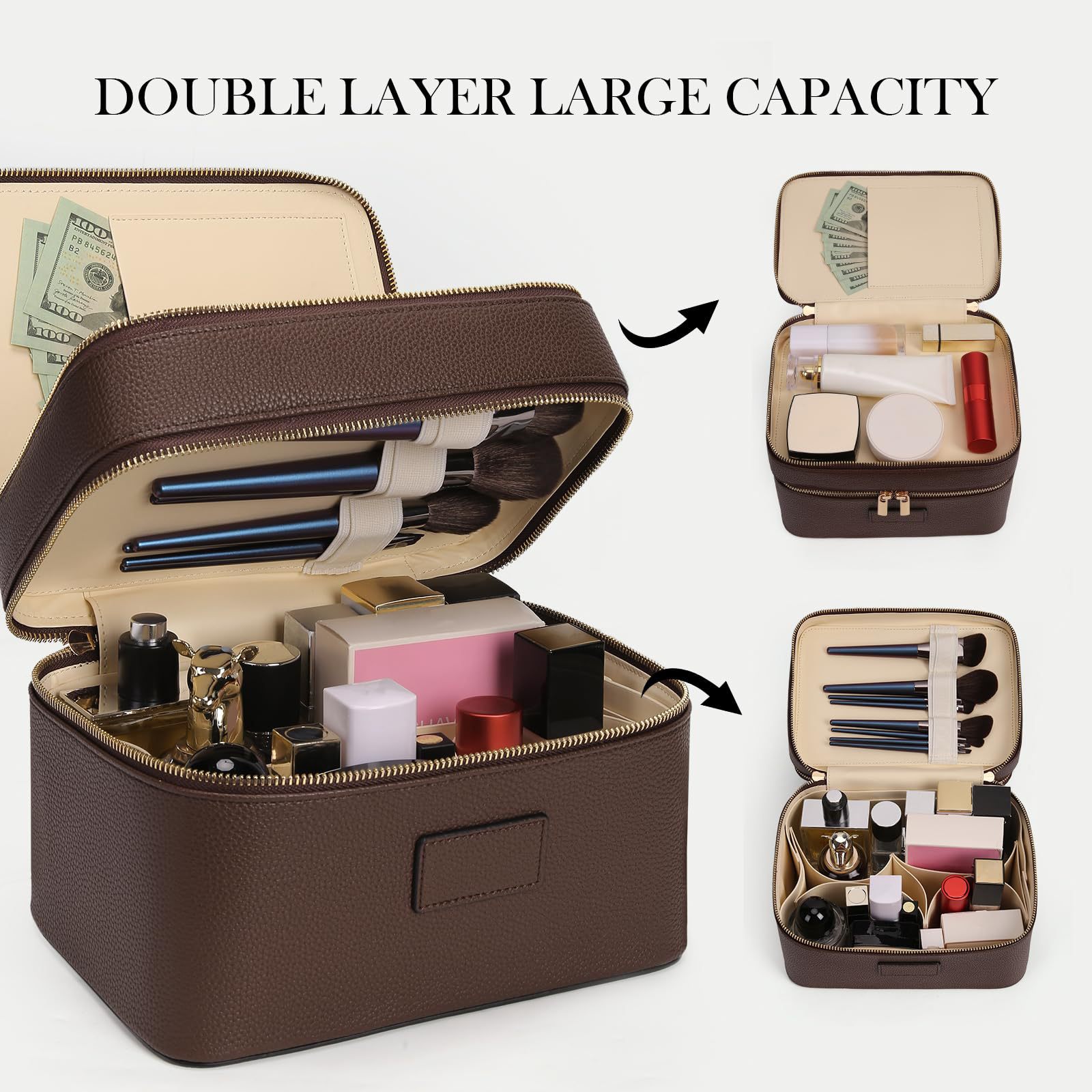 Travel Accessories Leather - Grande Trousse de Toilette de Voyage