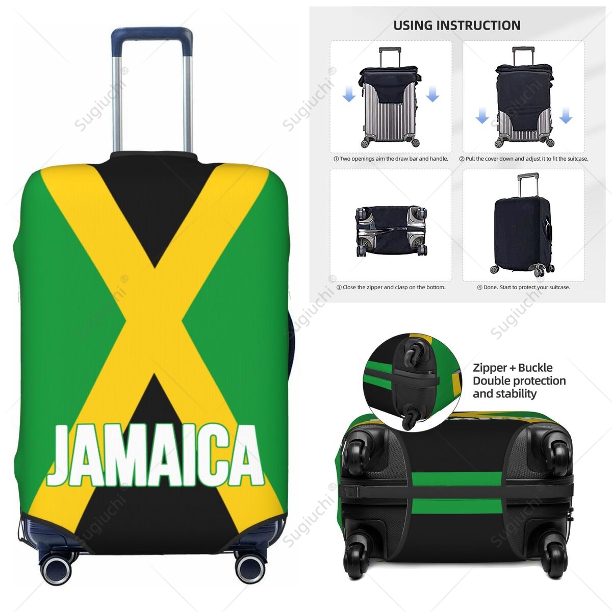 Travel Accessories For Jamaica - Housse de bagage drapeau de la