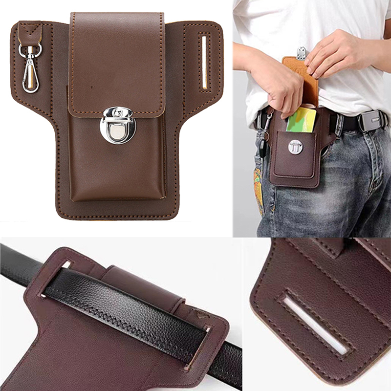 Travel Accessories Leather - Sac banane en cuir PU multifonction