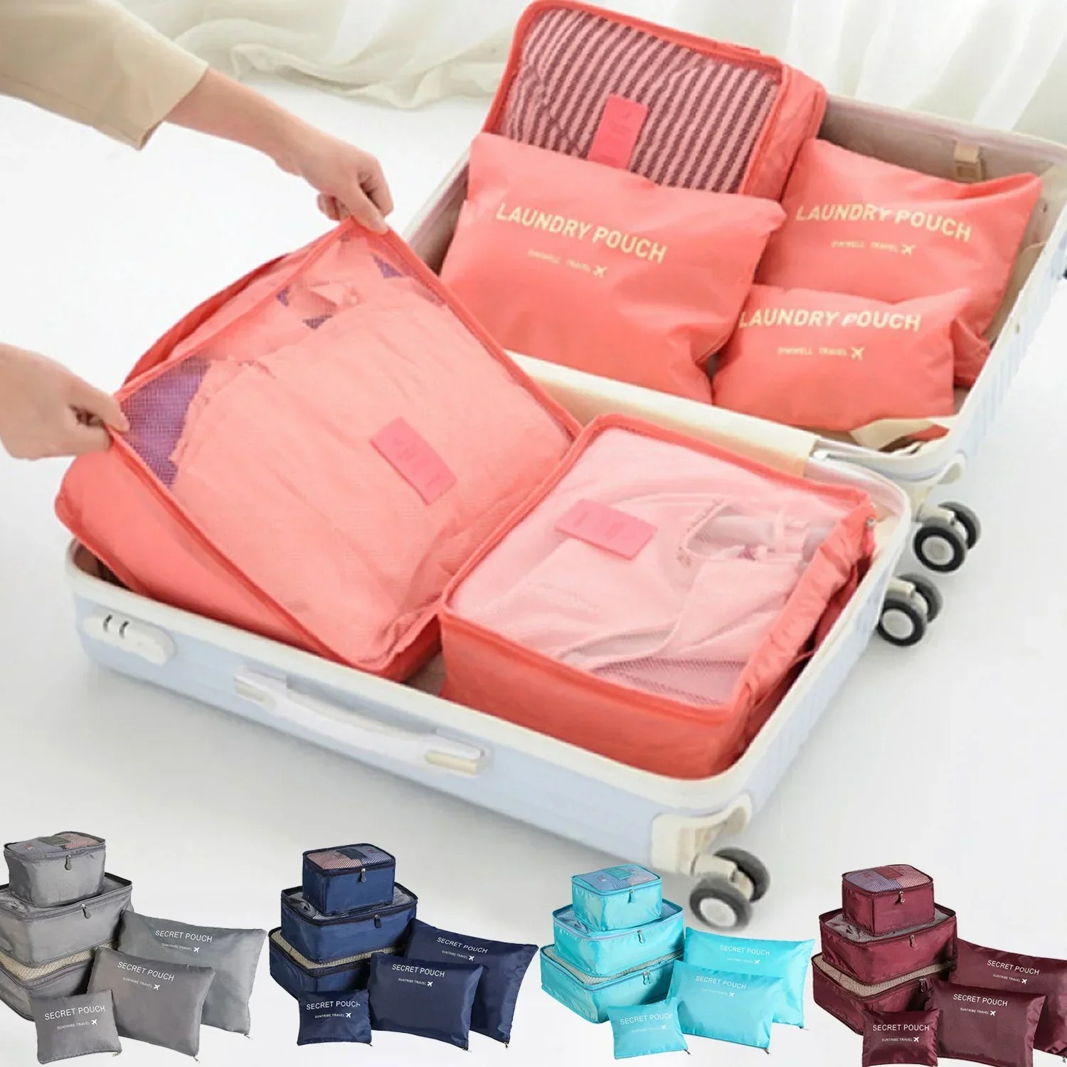 Travel Accessories Organiser - Ensemble de 6 sacs de rangement