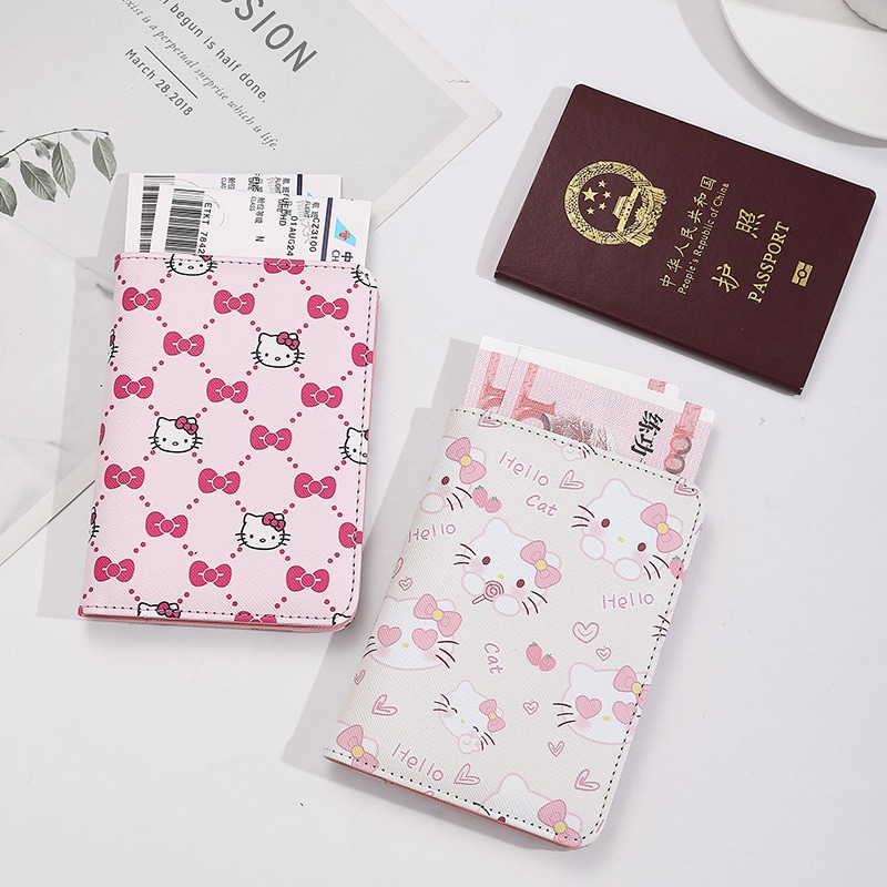 Travel Accessories On Plane - Hello Kitty – couverture de passeport
