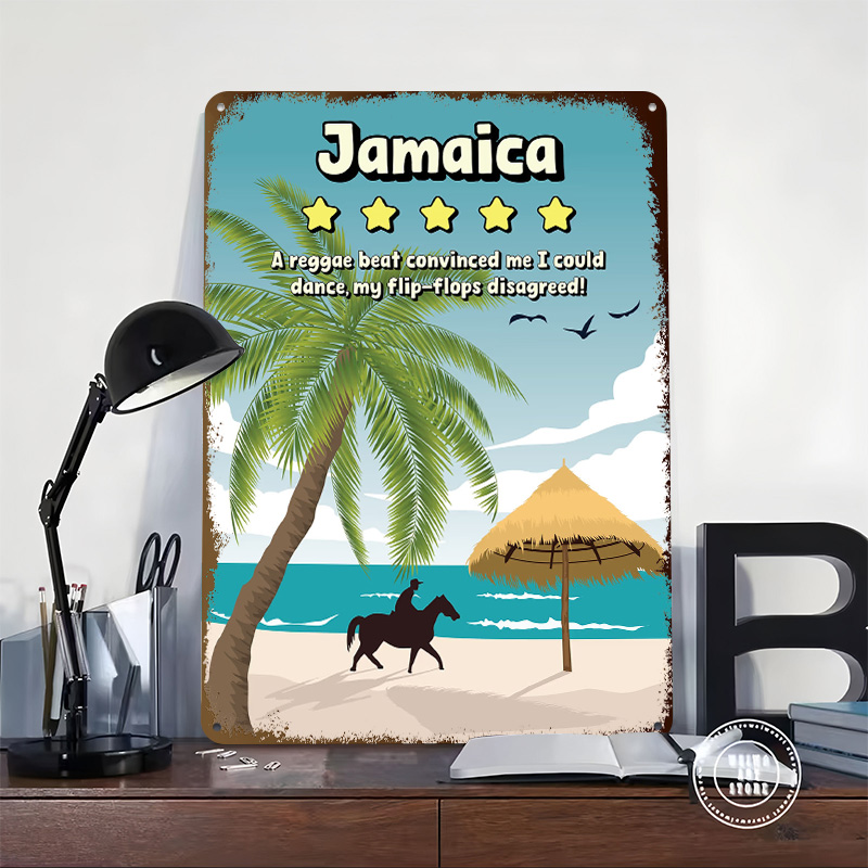 Affiche Métallique de Voyage T - Travel Accessories For Jamaica avis et prix