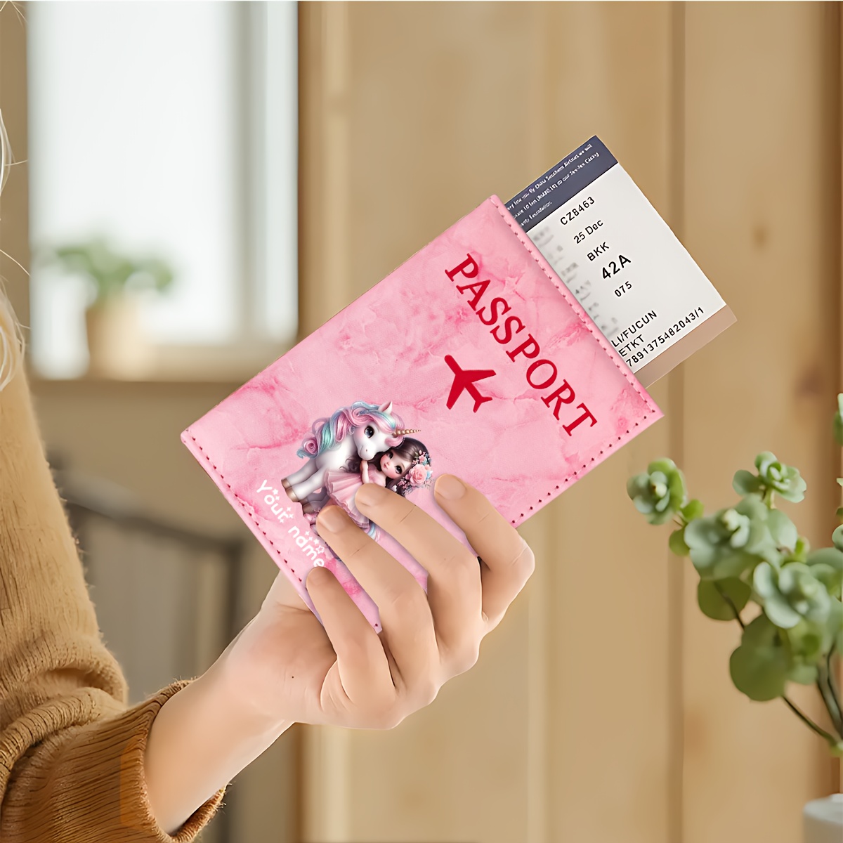 Porte-passeport en PU à motif  - Travel Accessories Plane avis et prix