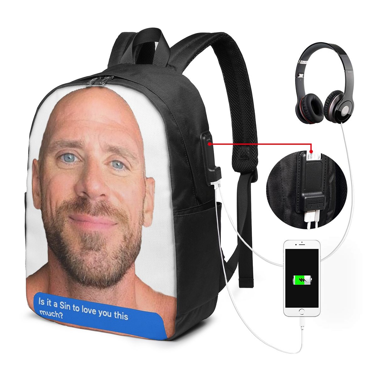 Johnny Sins Flirty Text Bubble - Travel Accessories For Men avis et prix