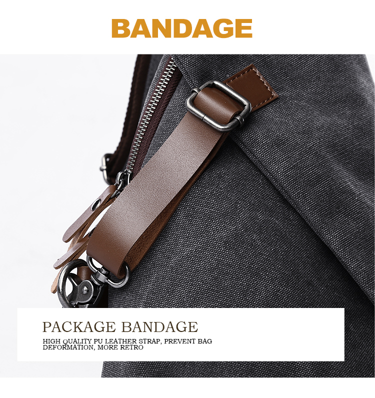 Sac à bandoulière en toile rét - Travel Accessories Leather avis et prix