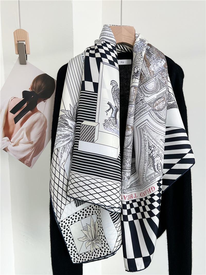 Grands foulards en soie de mar - Travel Accessories Designer avis et prix