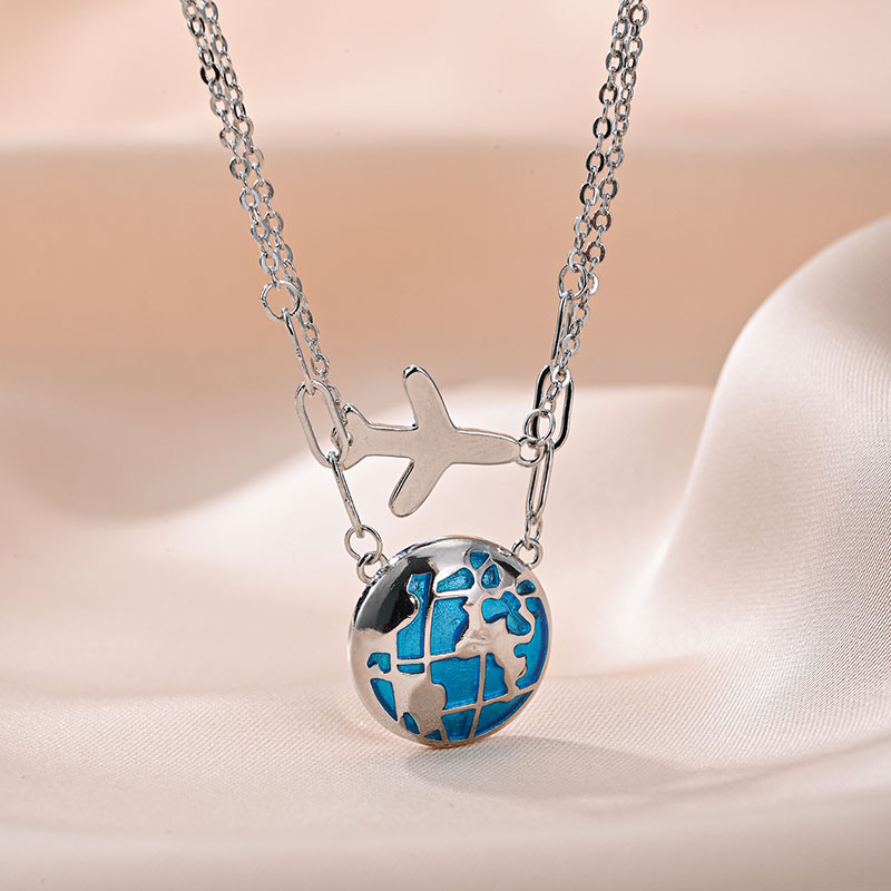 Collier pendentif double JOGlo - Travel Accessories Plane avis et prix