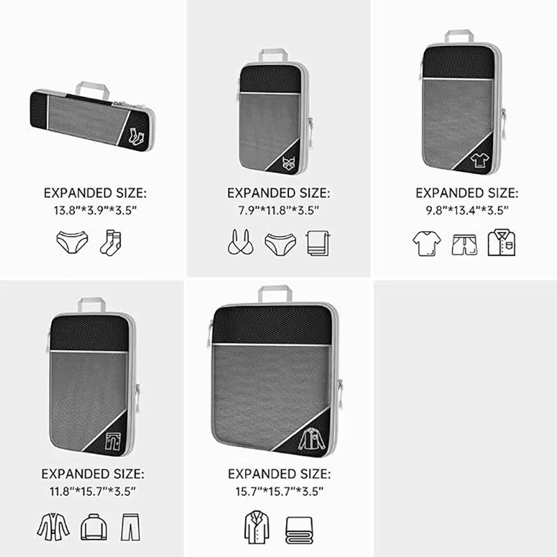 Lot de 5 cubes de rangement co - Travel Accessories Organiser avis et prix